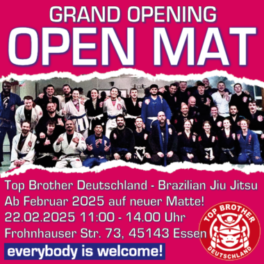 Open Mat zur Einweihung